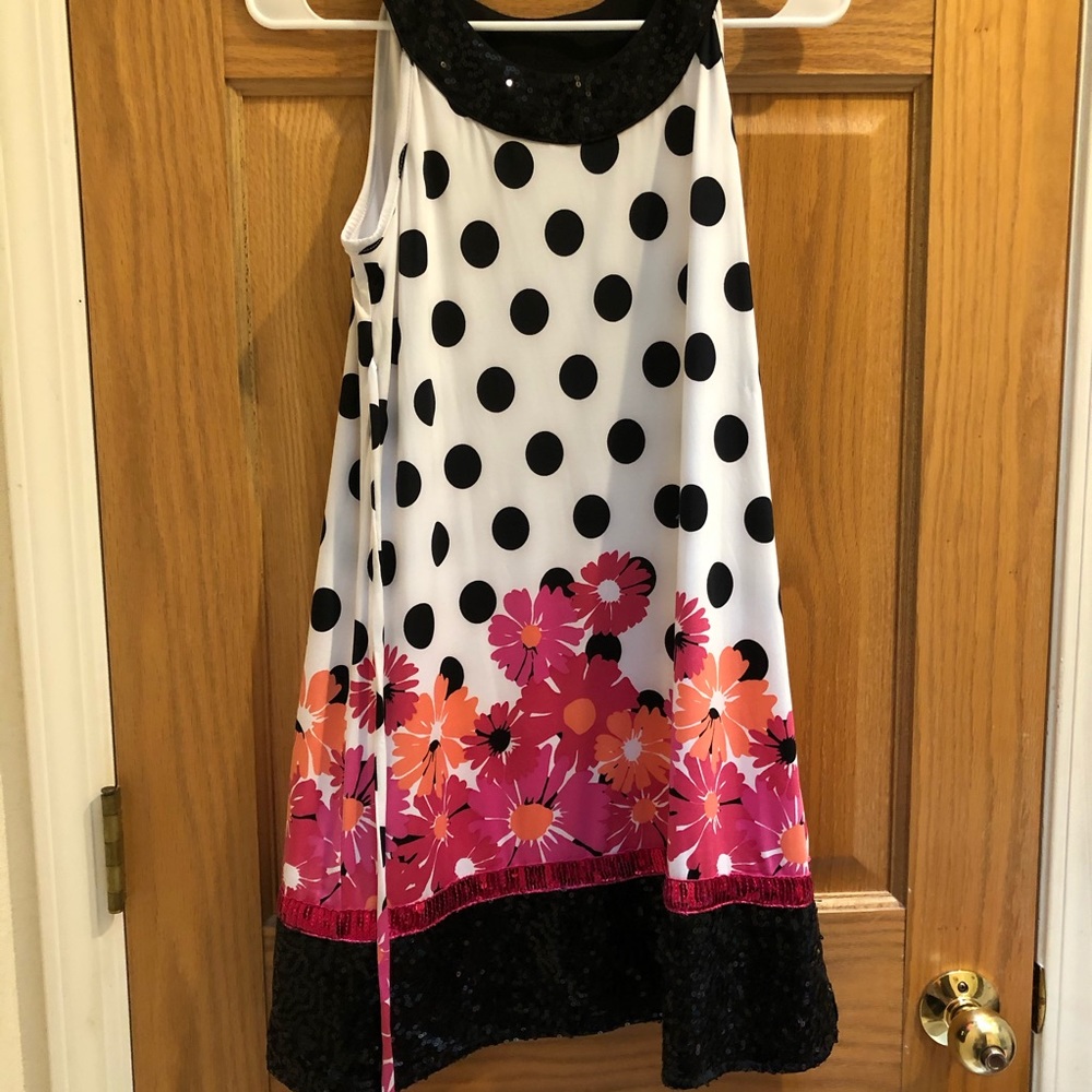 Floral Polka Dot Dress